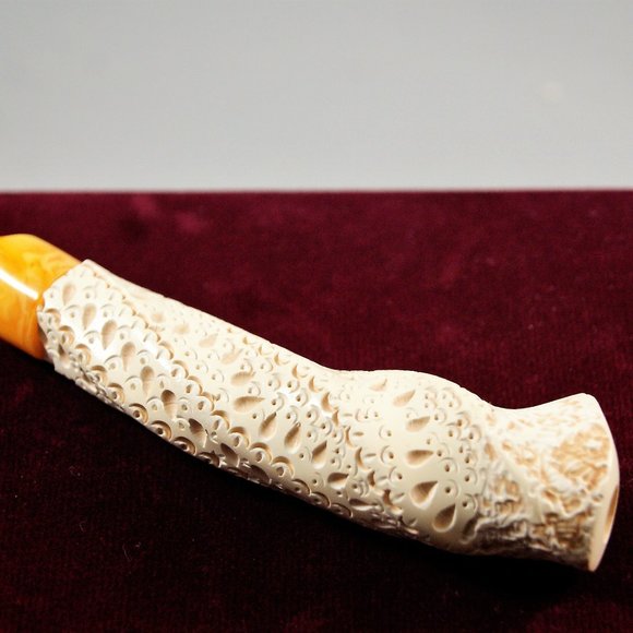 Meerschaum Cigarette Holder | White - Handmade - Picture 2 of 4
